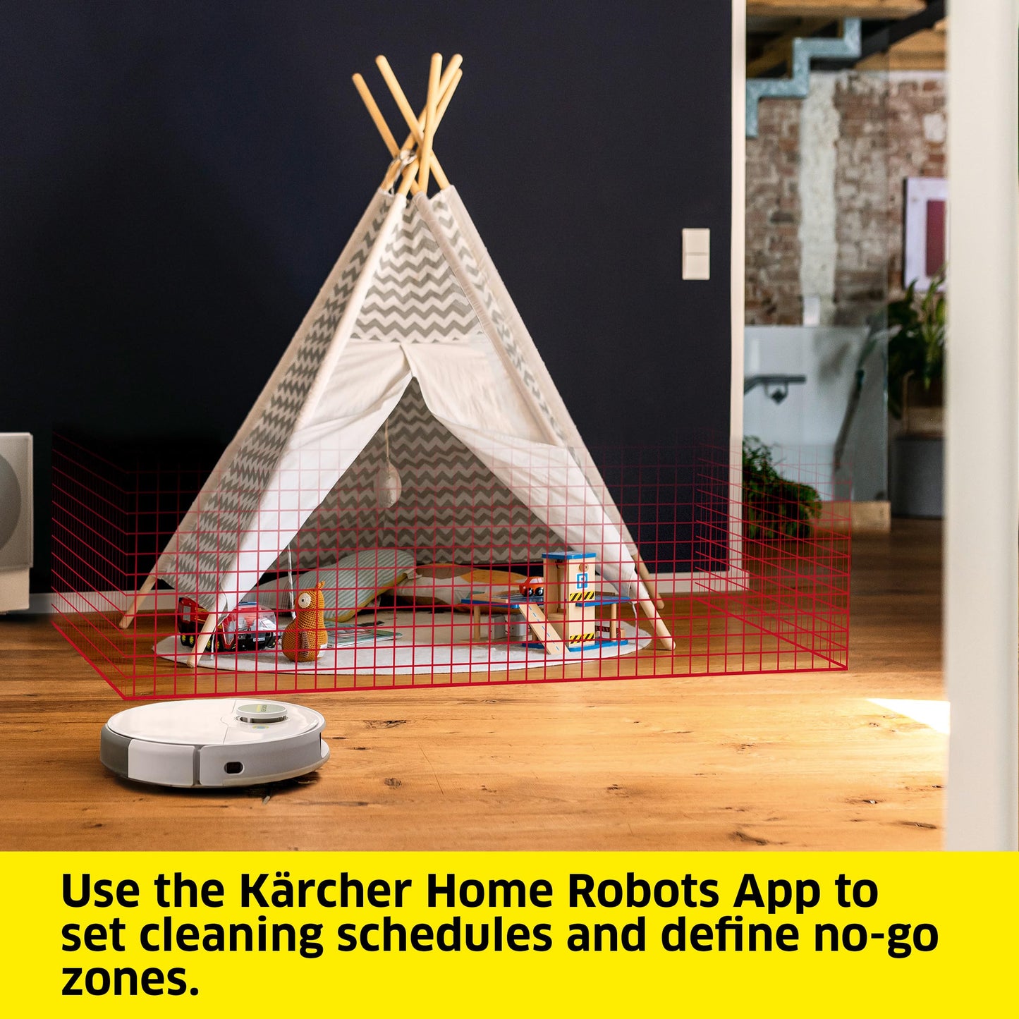 Kärcher RCV 5 Robot Vacuum Cleaner with Mop Function 5000Pa, Remote Control via App, LiDar Navigation, Dual Laser and AI, Floor Mapping, Obstacle Recognition, 140 min Run Time, Hard Floors and Carpets