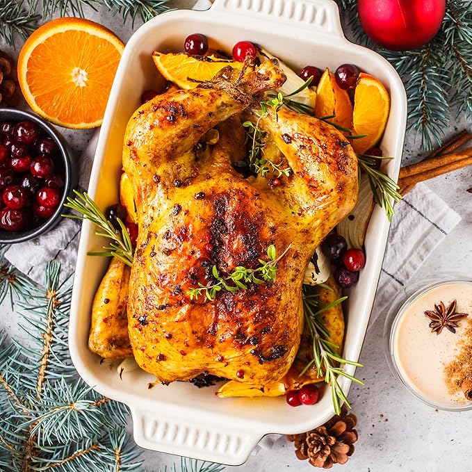 Sunvivi 22lb 18-Quart Roaster Oven, Electric Roaster Oven with Self-Basting Lid, Turkey Roaster with Unique Defrost/Warm Function, Large Roaster with Removable Pan & Rack, Stainless Steel, Black