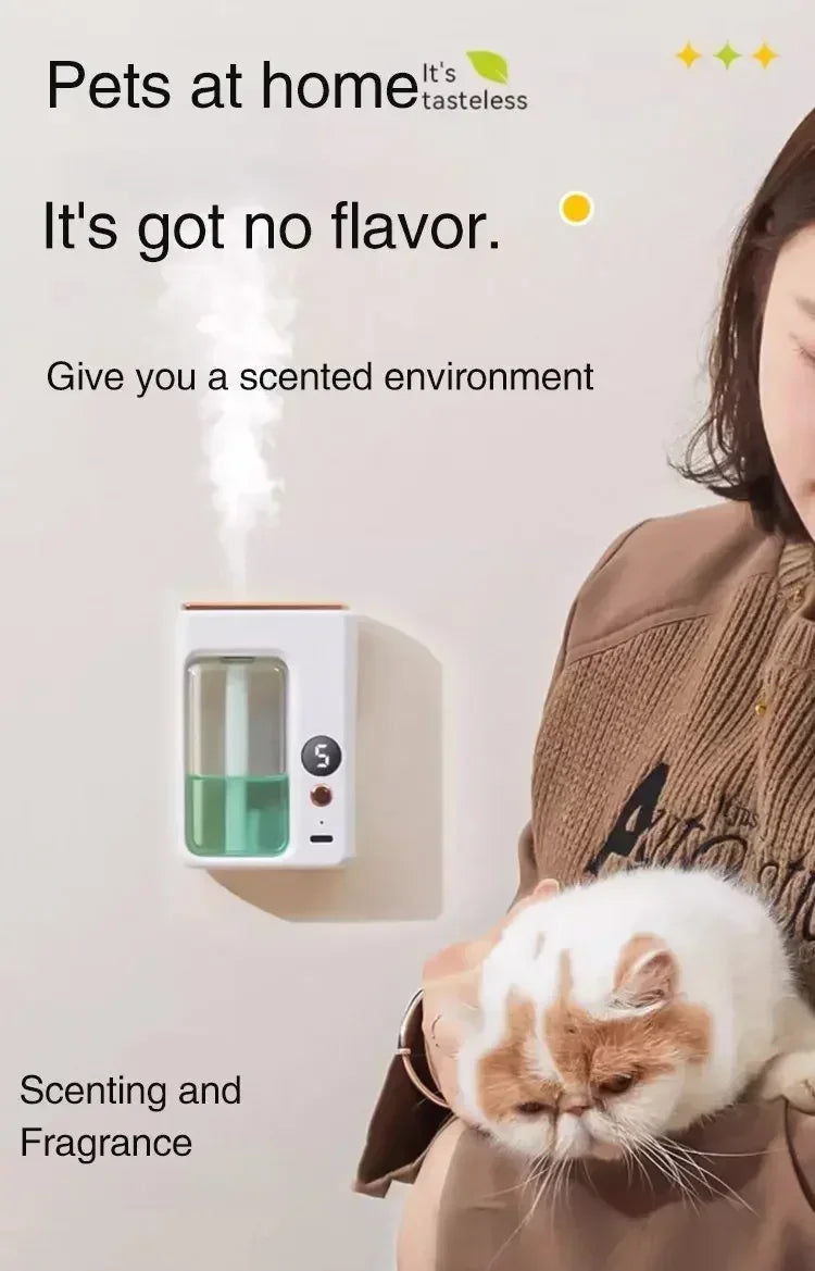 Automatic Aroma Diffuser Fragrance Essential Oil Smart Aromatherapy Machine Hanging Wall Oil Humidifier Bathroom Deodorization ﻿