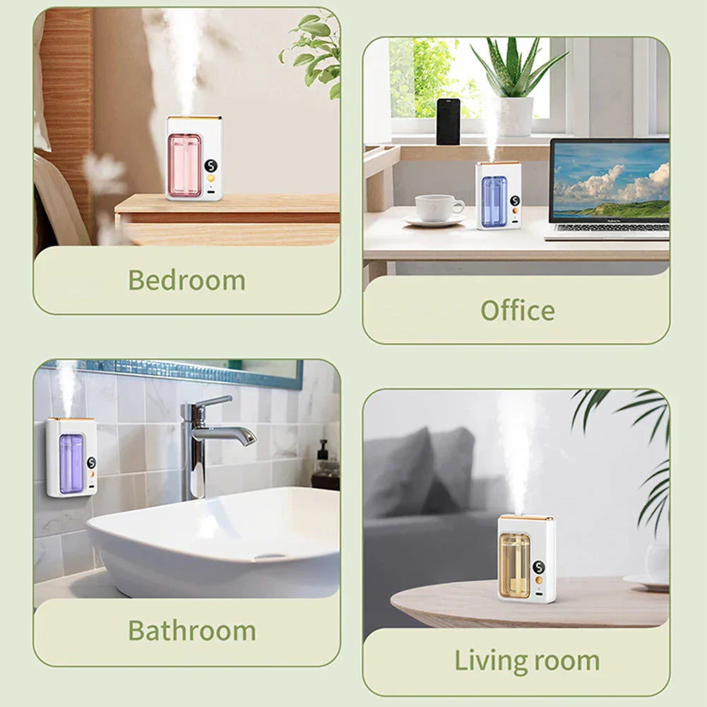 50ML Automatic Home Fragrance Machine Essential Oil Diffuser Nebulizer Perfume Scent Machine for Kitchen and toilet deodorizatio