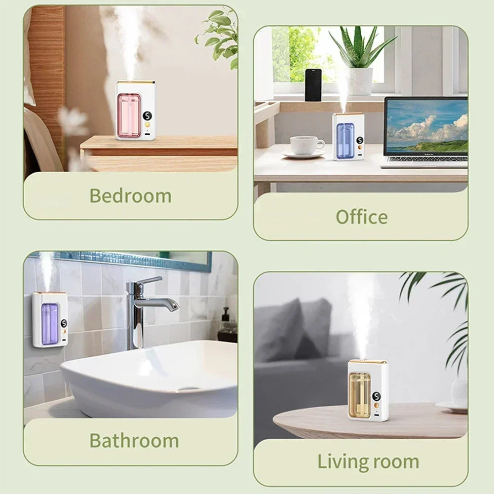 Automatic Aroma Diffuser Fragrance Essential Oil Smart Aromatherapy Machine Hanging Wall Oil Humidifier Bathroom Deodorization ﻿