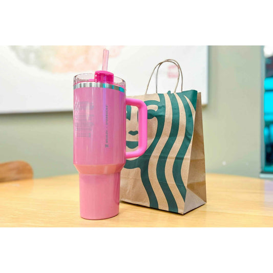 Stanley x Starbucks 2025 Pink Holiday Tumbler