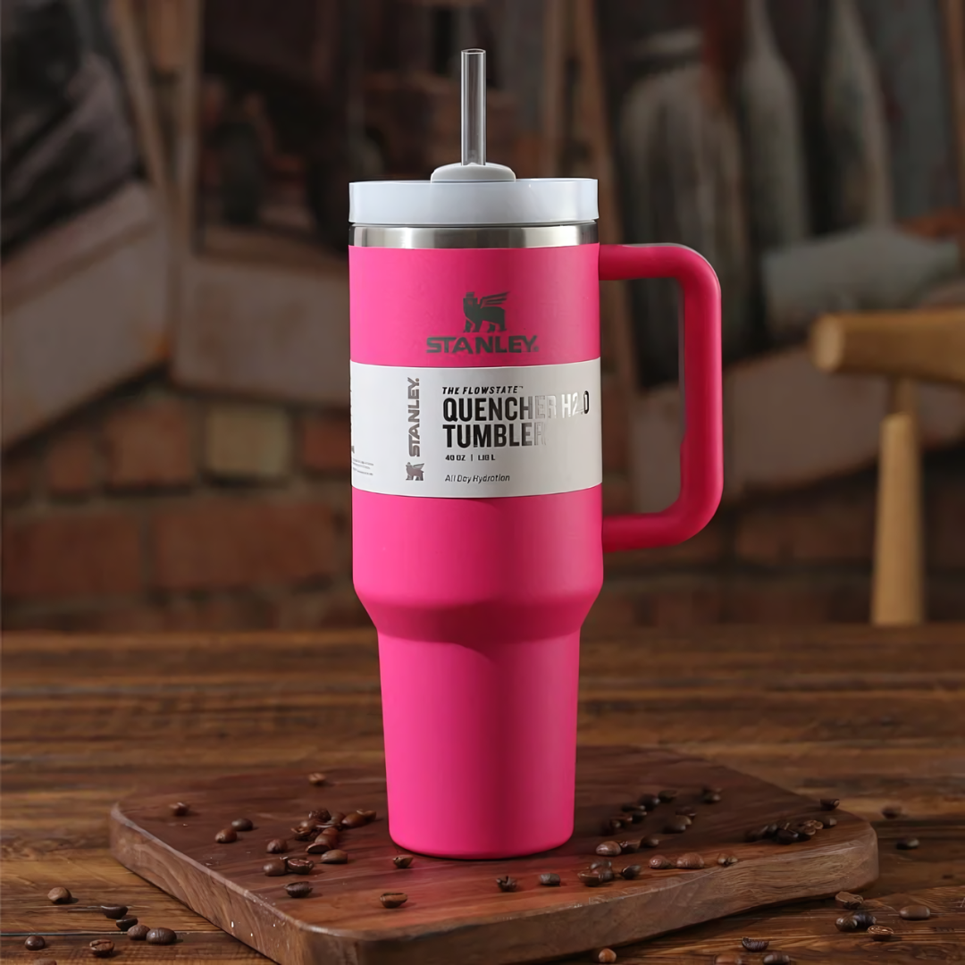 Pink Stanley Quencher Tumbler 40 OZ