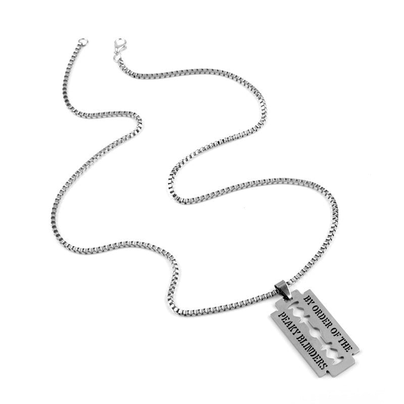 "By Order of the Peaky Blinders" Razor Necklace