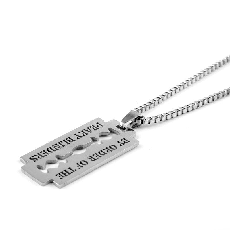 "By Order of the Peaky Blinders" Razor Necklace