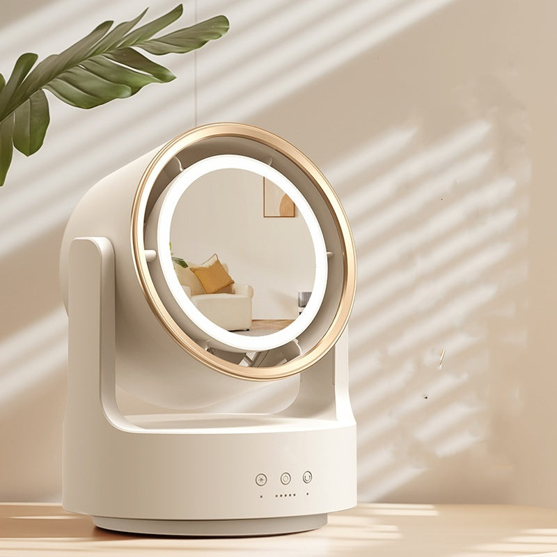 Desktop Rotatable Mirror Fill Light Fan