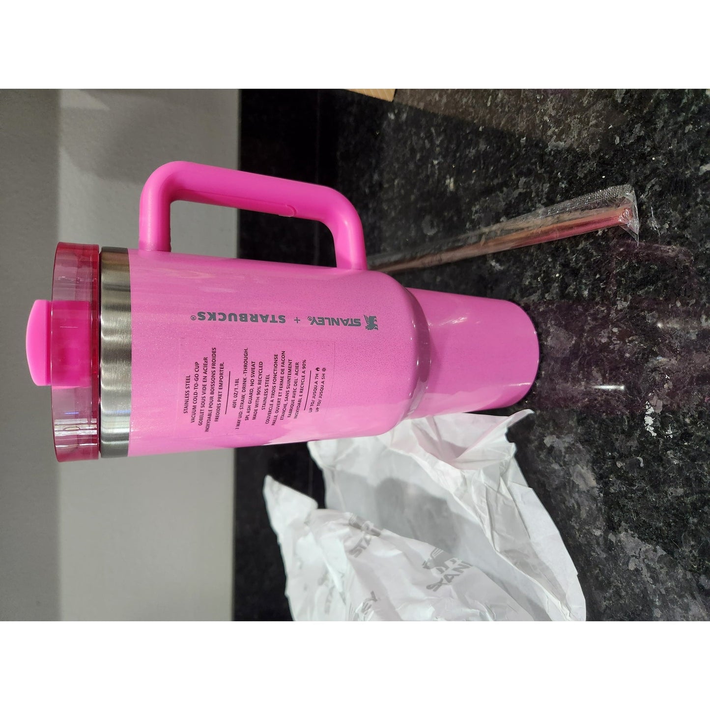 Stanley x Starbucks 2025 Pink Holiday Tumbler